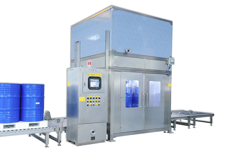 200L及IBC全自动开灌旋一体机工厂实拍展示2