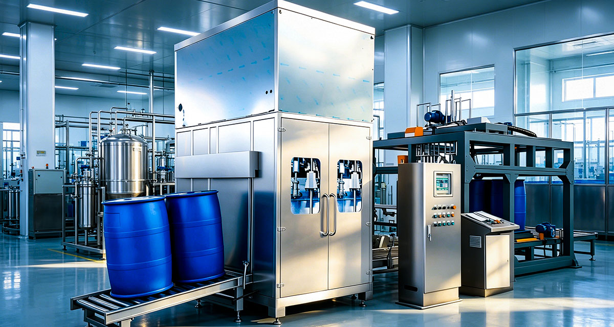 200L双头自动寻口灌装线1