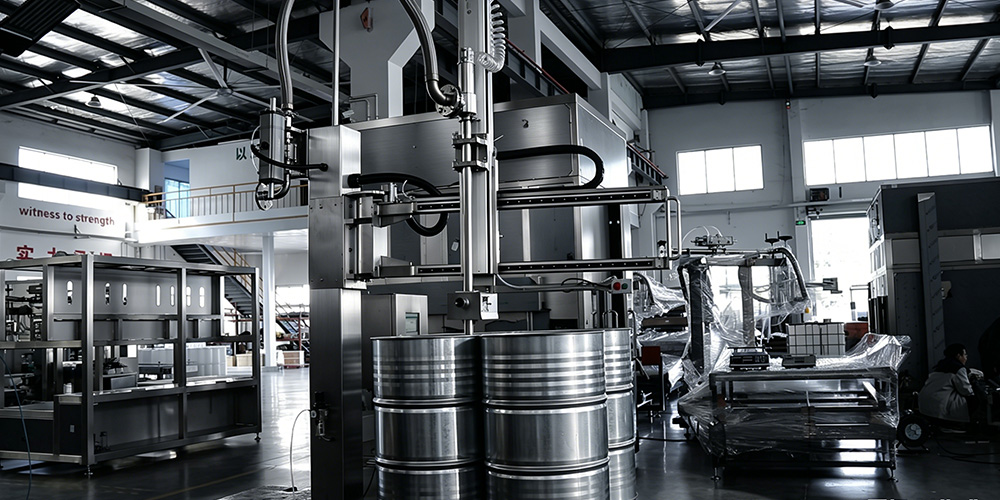 GAF-1500L吨桶液下式灌装机-兼容200L桶操作演示3