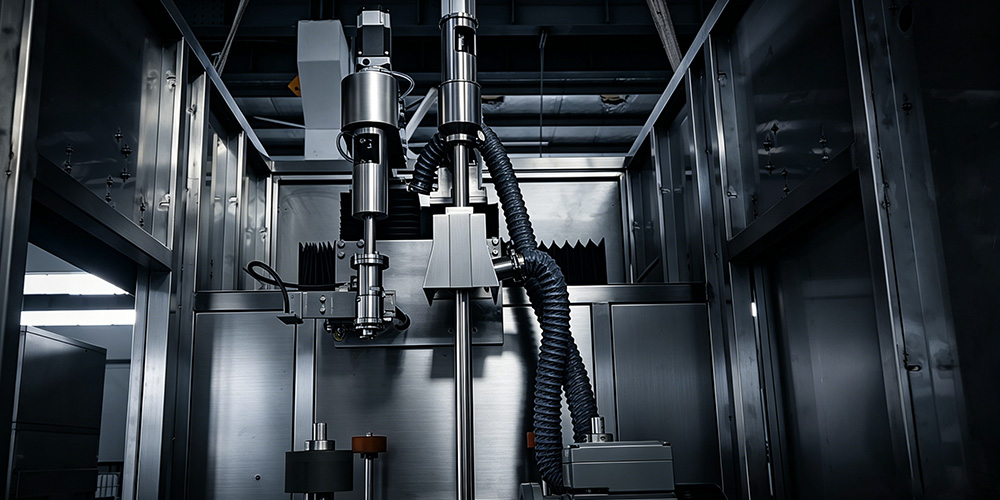 200L双头自动寻口灌装线灌装细节